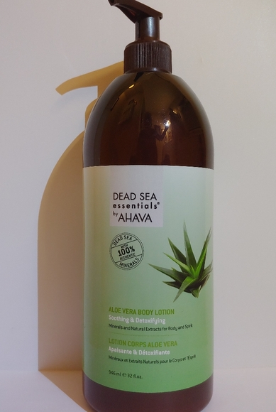 dead sea essentials by ahava aloe vera body lotion